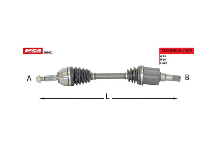 Ford Connect Sol Aks 2002-2013 1.8TDCI 75/90/110PS